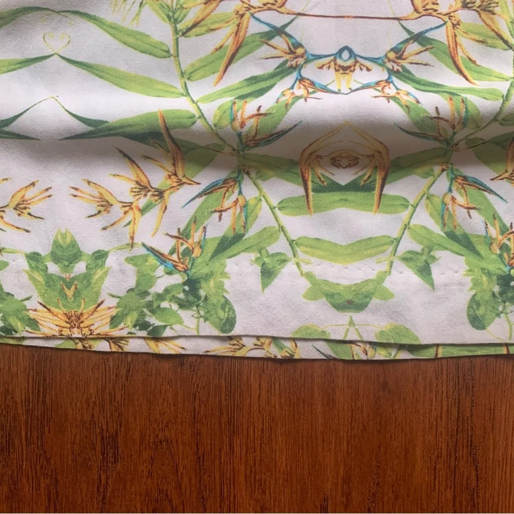 ISO Dalia Collection Mirrored Tropics Flowy Wide Leg Pant - Size 8 - Picture 8 of 11